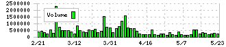 タスキホールディングス(166A)の出来高