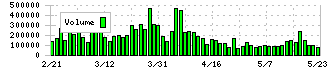 リョーサン菱洋ホールディングス(167A)の出来高