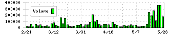 フーバーブレイン(3927)の出来高チャート