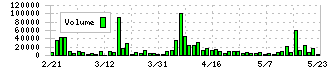 ビーグリー(3981)の出来高