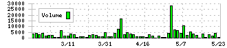 ノバシステム(5257)の出来高チャート