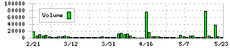 新東(5380)の出来高