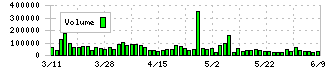 中部鋼鈑(5461)の出来高