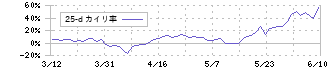 ＡＮＡＰ(3189)の乖離率(25日)