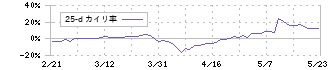 フォーカスシステムズ(4662)の乖離率(25日)