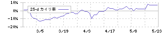 トーヨーアサノ(5271)の乖離率(25日)