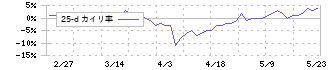 デンキョーグループホールディングス(8144)の乖離率(25日)